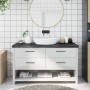 Encimera de baño madera tratada marrón oscuro 140x40x(2-6) cm de vidaXL, Encimeras - Ref: Foro24-3156244, Precio: 98,26 €, De...