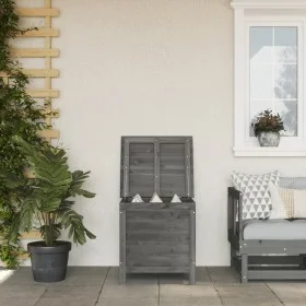 Solid wood garden chest anthracite gray fir 50x49x56.5cm by vidaXL, Outdoor storage boxes - Ref: Foro24-364750, Price: 83,97 ...