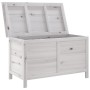 Arcón de jardín madera maciza abeto blanco 99x49,5x58,5 cm de vidaXL, Cajas de almacenaje para exteriores - Ref: Foro24-36475...
