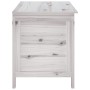 Arcón de jardín madera maciza abeto blanco 99x49,5x58,5 cm de vidaXL, Cajas de almacenaje para exteriores - Ref: Foro24-36475...