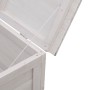 Arcón de jardín madera maciza abeto blanco 99x49,5x58,5 cm de vidaXL, Cajas de almacenaje para exteriores - Ref: Foro24-36475...