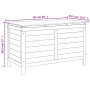 Arcón de jardín madera maciza abeto blanco 99x49,5x58,5 cm de vidaXL, Cajas de almacenaje para exteriores - Ref: Foro24-36475...