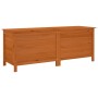 Arcón de jardín madera maciza abeto marrón 150x50x56,5 cm de vidaXL, Cajas de almacenaje para exteriores - Ref: Foro24-364759...