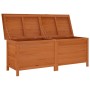 Arcón de jardín madera maciza abeto marrón 150x50x56,5 cm de vidaXL, Cajas de almacenaje para exteriores - Ref: Foro24-364759...