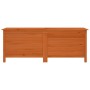 Arcón de jardín madera maciza abeto marrón 150x50x56,5 cm de vidaXL, Cajas de almacenaje para exteriores - Ref: Foro24-364759...