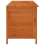 Arcón de jardín madera maciza abeto marrón 150x50x56,5 cm de vidaXL, Cajas de almacenaje para exteriores - Ref: Foro24-364759...