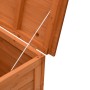 Arcón de jardín madera maciza abeto marrón 150x50x56,5 cm de vidaXL, Cajas de almacenaje para exteriores - Ref: Foro24-364759...