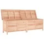 Arcón de jardín madera maciza abeto 198,5x50x56,5 cm de vidaXL, Cajas de almacenaje para exteriores - Ref: Foro24-364760, Pre...