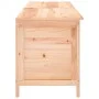 Arcón de jardín madera maciza abeto 198,5x50x56,5 cm de vidaXL, Cajas de almacenaje para exteriores - Ref: Foro24-364760, Pre...