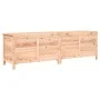 Arcón de jardín madera maciza abeto 198,5x50x56,5 cm de vidaXL, Cajas de almacenaje para exteriores - Ref: Foro24-364760, Pre...