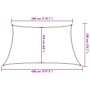 Toldo de vela HDPE azul 160 g/m² 3/4x2 m en Sombrillas | Comprar online en Foru.es