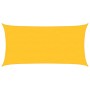 Toldo de vela rectangular HDPE amarillo 160 g/m² 4x7 m en Sombrillas | Comprar online en Foru.es