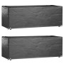Fundas muebles jardín 2 uds 8 ojales rectangular 192x82x65 cm de vidaXL, Fundas para muebles de jardín - Ref: Foro24-3155349,...