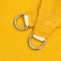 Toldo de vela triangular HDPE amarillo 160 g/m² 5x5x6 m en Sombrillas | Comprar online en Foru.es