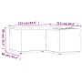 Fundas muebles jardín forma de L 2 uds 16 ojales 215x215x90 cm de vidaXL, Fundas para muebles de jardín - Ref: Foro24-3155371...