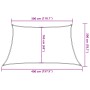 Toldo de vela HDPE amarillo 160 g/m² 3/4x2 m en Sombrillas | Comprar online en Foru.es