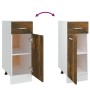 Armario bajo de cocina madera de ingeniería roble ahumado de vidaXL, Armarios de cocina - Ref: Foro24-815567, Precio: 55,96 €...