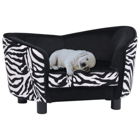 Sofá para perros felpa negro 68x38x38 cm de vidaXL, Camas para perros - Ref: Foro24-170962, Precio: 93,75 €, Descuento: %
