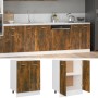Armario de horno madera ingeniería roble ahumado 60x46x81,5 cm de vidaXL, Armarios de cocina - Ref: Foro24-815561, Precio: 56...
