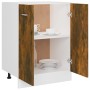 Armario de horno madera ingeniería roble ahumado 60x46x81,5 cm de vidaXL, Armarios de cocina - Ref: Foro24-815561, Precio: 56...