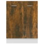 Armario de horno madera ingeniería roble ahumado 60x46x81,5 cm de vidaXL, Armarios de cocina - Ref: Foro24-815561, Precio: 56...