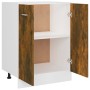 Armario de horno madera ingeniería roble ahumado 60x46x81,5 cm de vidaXL, Armarios de cocina - Ref: Foro24-815561, Precio: 56...