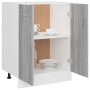 Armario inferior de cocina contrachapado gris 60x46x81,5 cm de vidaXL, Armarios de cocina - Ref: Foro24-815562, Precio: 75,60...