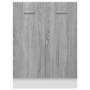 Armario inferior de cocina contrachapado gris 60x46x81,5 cm de vidaXL, Armarios de cocina - Ref: Foro24-815562, Precio: 75,60...