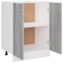 Armario inferior de cocina contrachapado gris 60x46x81,5 cm de vidaXL, Armarios de cocina - Ref: Foro24-815562, Precio: 75,60...