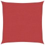 Toldo de vela HDPE rojo 160 g/m² 3,6x3,6 m en Sombrillas | Comprar online en Foru.es