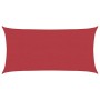 Toldo de vela rojo HDPE 160 g/m² 2x3,5 m en Sombrillas | Comprar online en Foru.es
