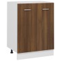 Armario de horno madera ingeniería roble ahumado 60x46x81,5 cm de vidaXL, Armarios de cocina - Ref: Foro24-815563, Precio: 64...