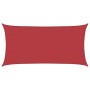 Toldo de vela HDPE rojo 160 g/m² 2x4 m en Sombrillas | Comprar online en Foru.es