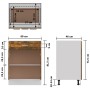 Armario bajo de cocina madera ingeniería roble ahumado de vidaXL, Armarios de cocina - Ref: Foro24-815576, Precio: 82,45 €, D...