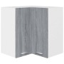 Armario colgante de esquina madera de ingeniería gris sonoma de vidaXL, Armarios de cocina - Ref: Foro24-815598, Precio: 74,9...