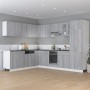 Armario colgante de esquina madera de ingeniería gris sonoma de vidaXL, Armarios de cocina - Ref: Foro24-815598, Precio: 74,9...