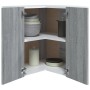 Armario colgante de esquina madera de ingeniería gris sonoma de vidaXL, Armarios de cocina - Ref: Foro24-815598, Precio: 74,9...