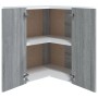 Armario colgante de esquina madera de ingeniería gris sonoma de vidaXL, Armarios de cocina - Ref: Foro24-815598, Precio: 74,9...