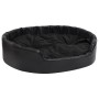 Cama para perros felpa y cuero sintético negro 99x89x21 cm de vidaXL, Camas para perros - Ref: Foro24-171264, Precio: 90,33 €...