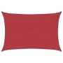 Toldo de vela rojo HDPE 160 g/m² 3x5 m en Sombrillas | Comprar online en Foru.es