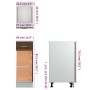 Armario bajo cocina madera de ingeniería marrón 30x46x81,5 cm de vidaXL, Armarios de cocina - Ref: Foro24-815569, Precio: 59,...