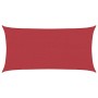 Toldo de vela rojo HDPE 160 g/m² 3x6 m en Sombrillas | Comprar online en Foru.es