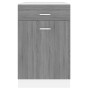 Armario bajo cocina madera ingeniería gris Sonoma 50x46x81,5 cm de vidaXL, Armarios de cocina - Ref: Foro24-815574, Precio: 7...