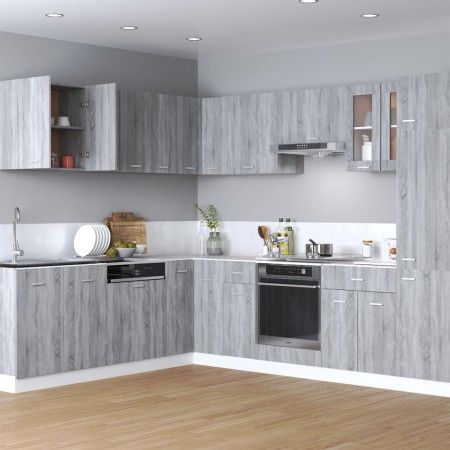 Armario colgante madera ingeniería gris Sonoma 60x31x60 cm de vidaXL, Armarios de cocina - Ref: Foro24-815112, Precio: 62,68 ...