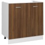 Armario bajo fregadero madera ingeniería marrón 80x46x81,5 cm de vidaXL, Armarios de cocina - Ref: Foro24-815566, Precio: 68,...