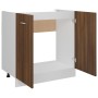 Armario bajo fregadero madera ingeniería marrón 80x46x81,5 cm de vidaXL, Armarios de cocina - Ref: Foro24-815566, Precio: 68,...