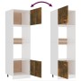 Armario de microondas contrachapada roble ahumado 60x57x207 cm de vidaXL, Armarios de cocina - Ref: Foro24-815603, Precio: 17...