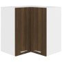 Armario colgante de esquina madera de ingeniería marrón roble de vidaXL, Armarios de cocina - Ref: Foro24-815599, Precio: 68,...