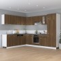 Armario colgante de esquina madera de ingeniería marrón roble de vidaXL, Armarios de cocina - Ref: Foro24-815599, Precio: 68,...
