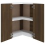 Armario colgante de esquina madera de ingeniería marrón roble de vidaXL, Armarios de cocina - Ref: Foro24-815599, Precio: 68,...